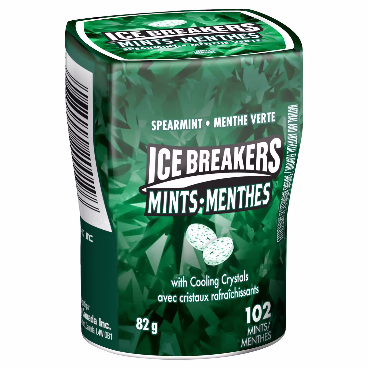 Flacon de menthes à la menthe verte ice breakers