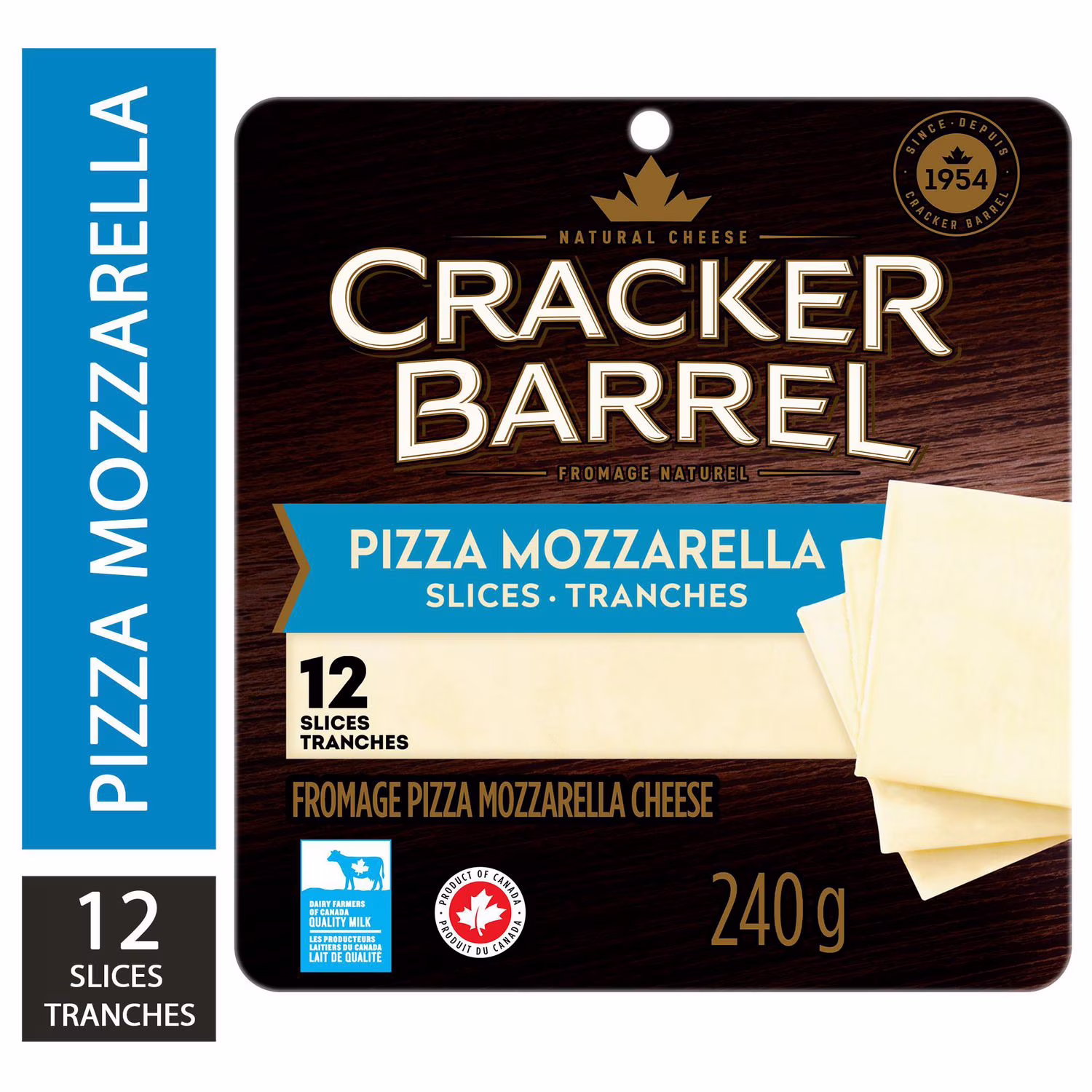 Fromage mozzarella en tranches