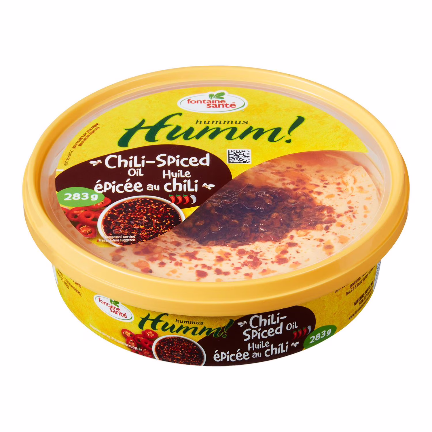 Hummus à lhuile épicée au chili humm! fontaine santé