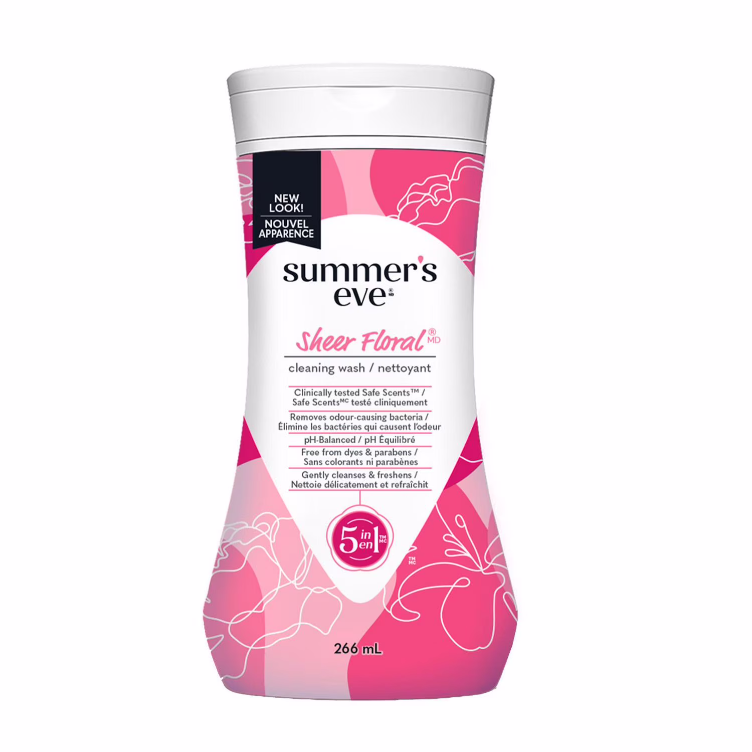 Summer's eve 5 in 1 sheer floral nettoyant
