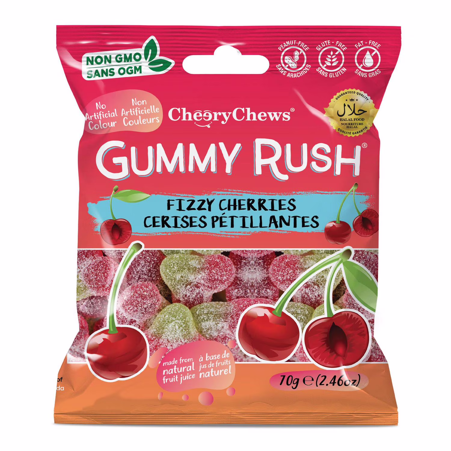 Gummy rush - fizzy cerises 2.46oz