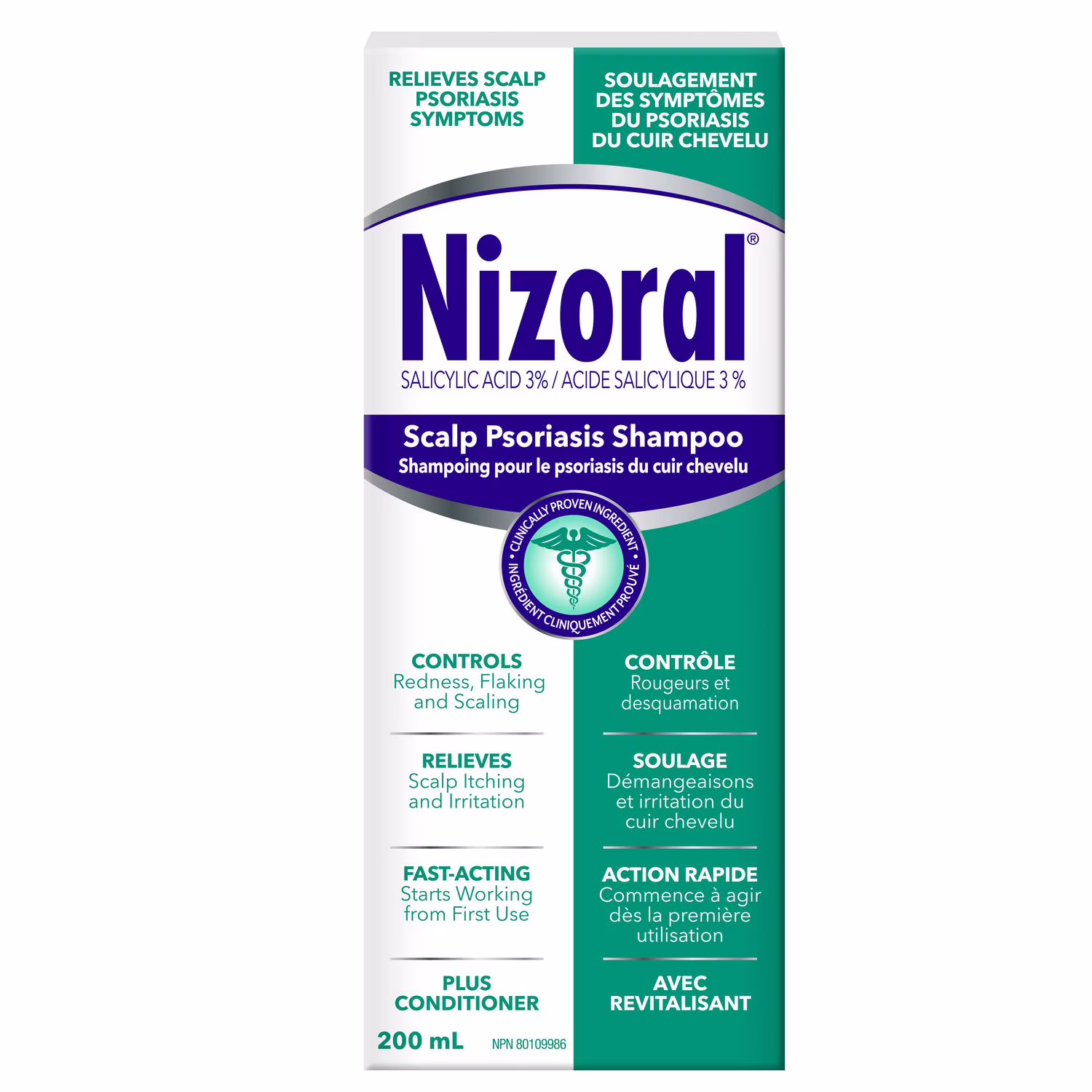 Nizoral shampooing pour cuir chevelu contre le psoriasis - force maximale