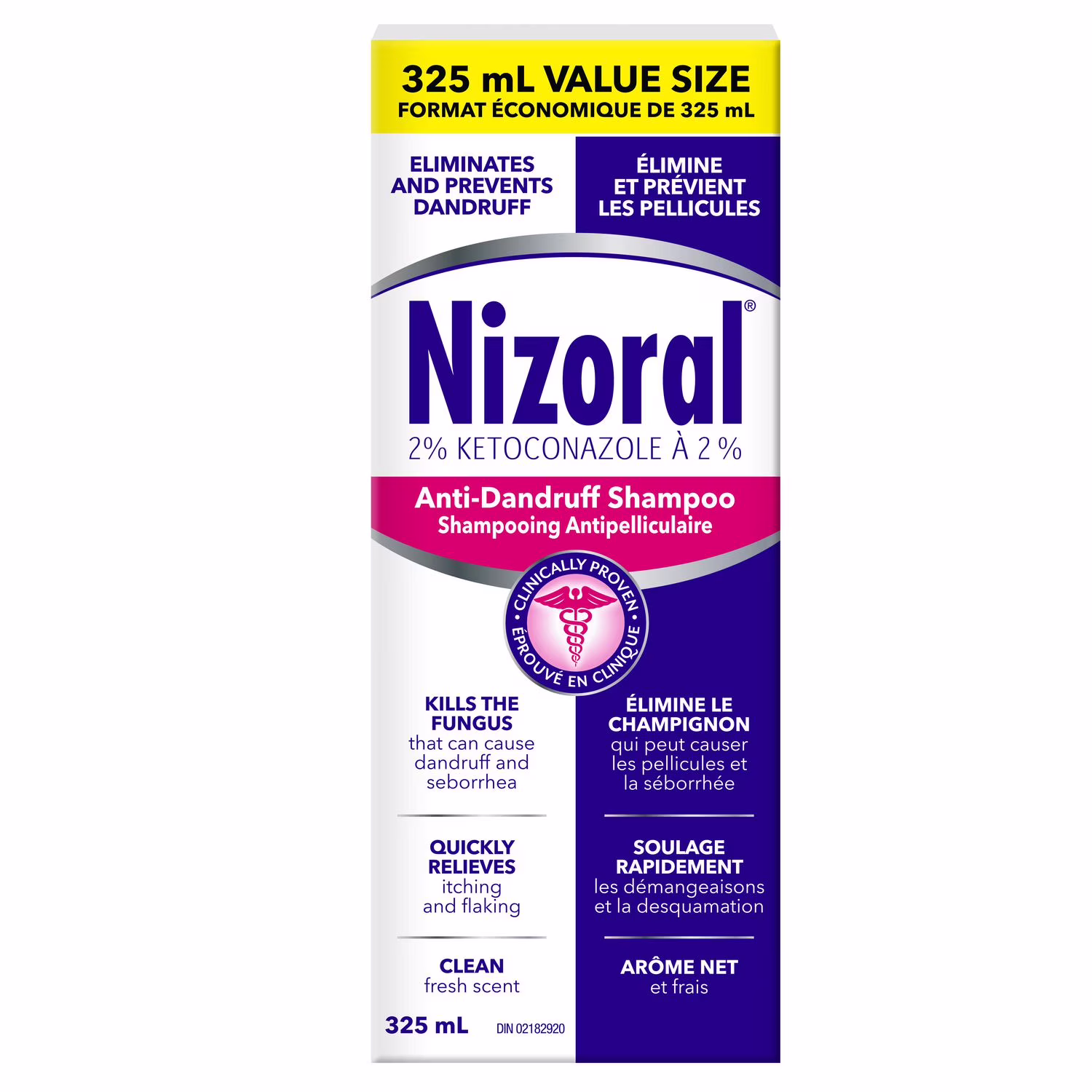 Nizoral ketoconazole shampooing 2 % anti-pelliculaire et démangeaisons pour cuir chevelu