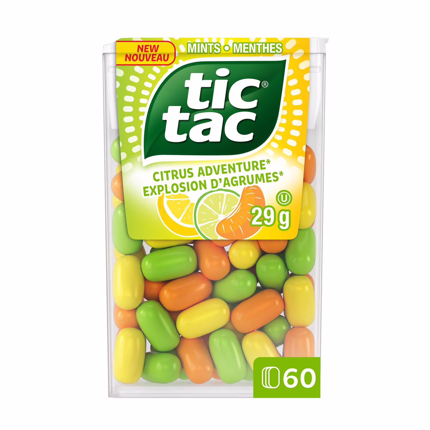 Menthes, Explosion dagrumes, Bonbons à la menthe, 60 pilules