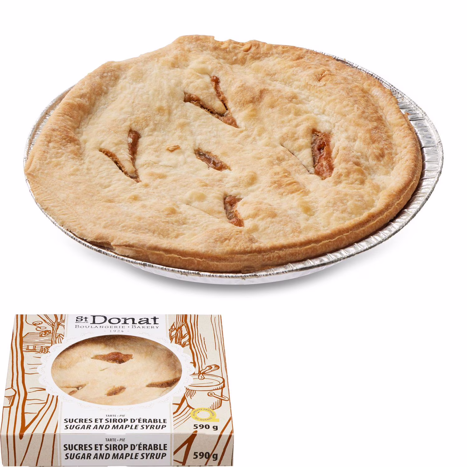 Tarte aux sucres et sirop d‘érable
