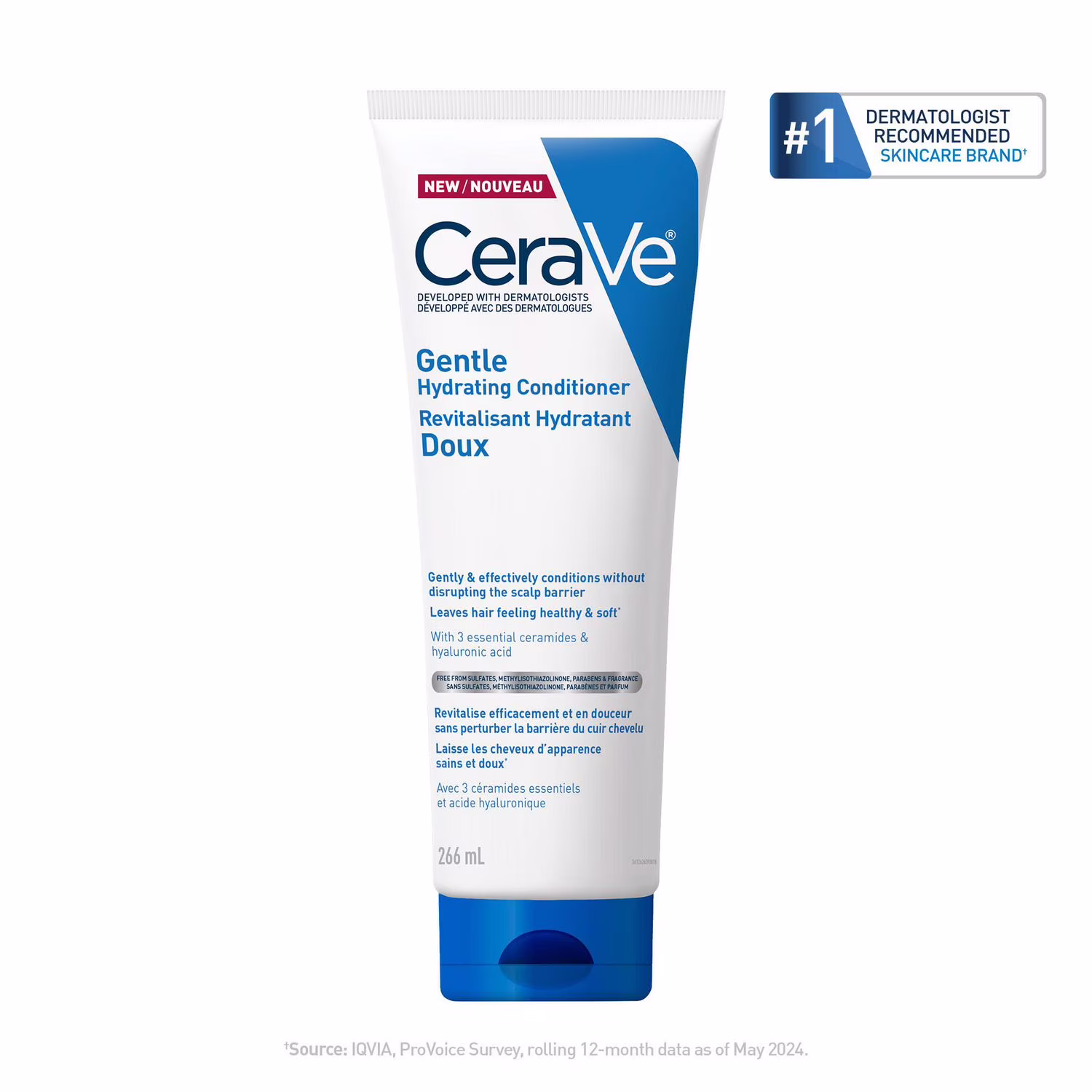 Cerave gentle hydrating conditioner for men & women. nettoie en douceur les cheveux et le cuir chevelu sans les déshydrater. laisse les cheveux sains et doux. convient à tous les types de cheveux.
