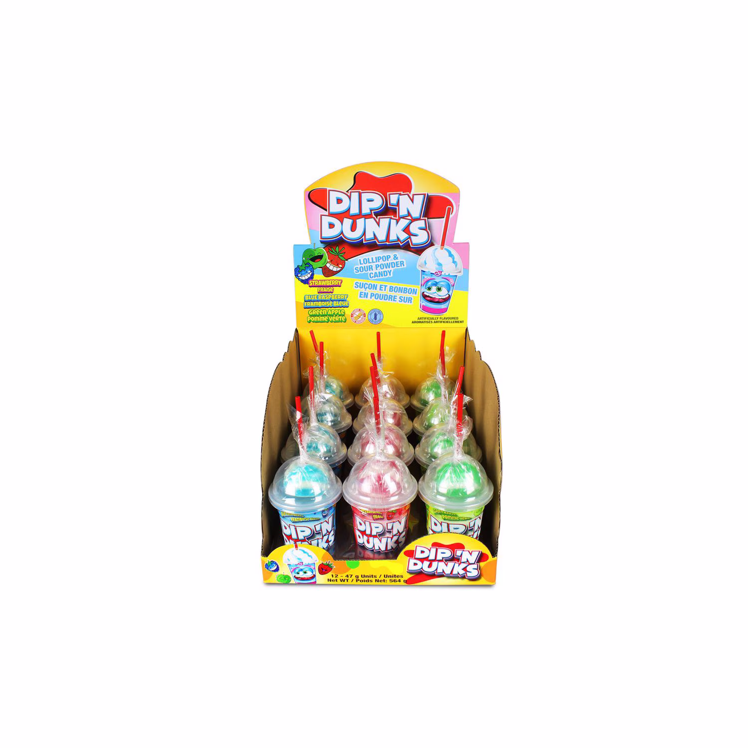 Dip n dunks sucete et bonbons poudre acide
