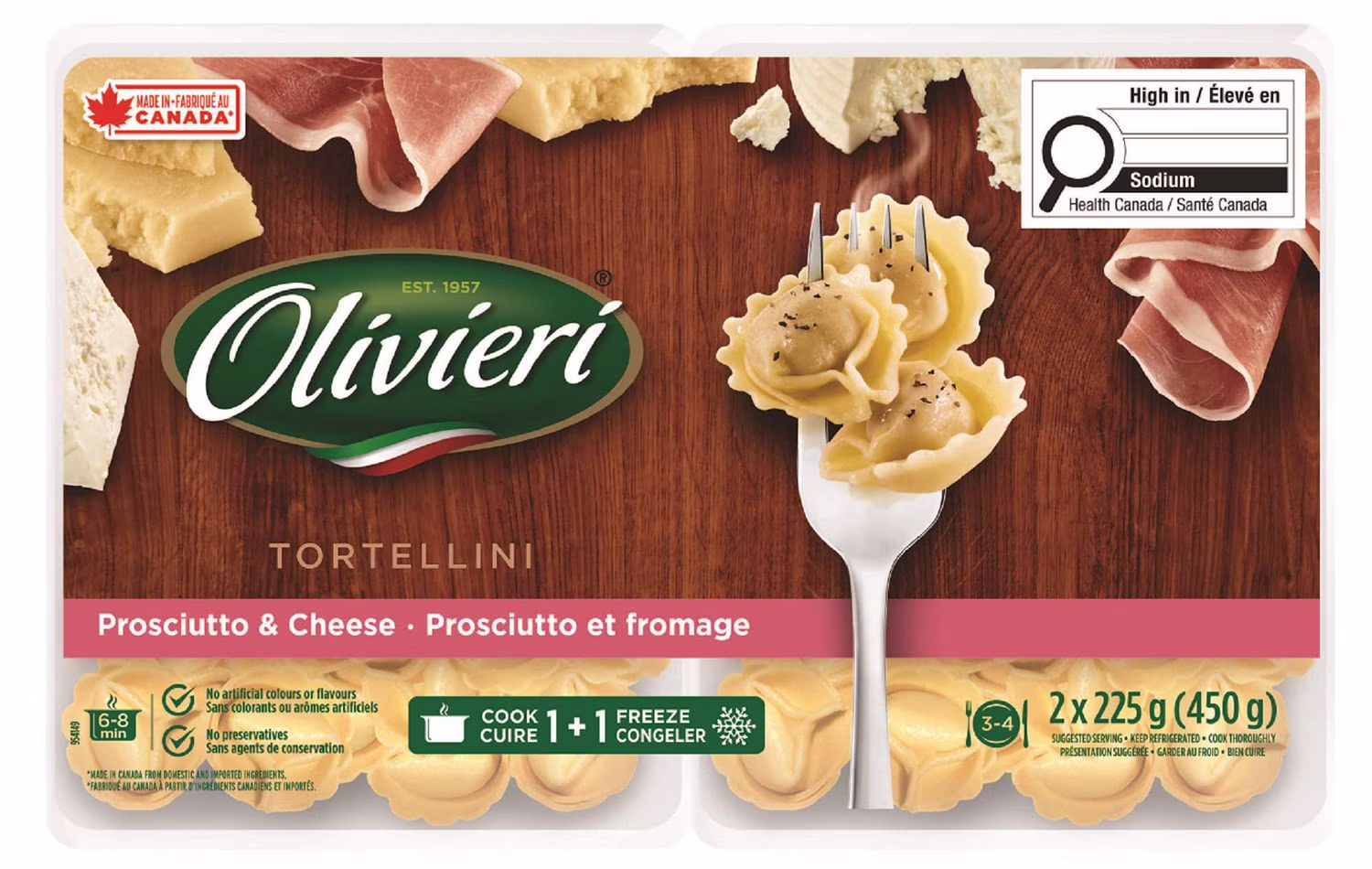 Tortellini au prosciutto et au fromage olivieri 2x tort prosciutt-from 2x
