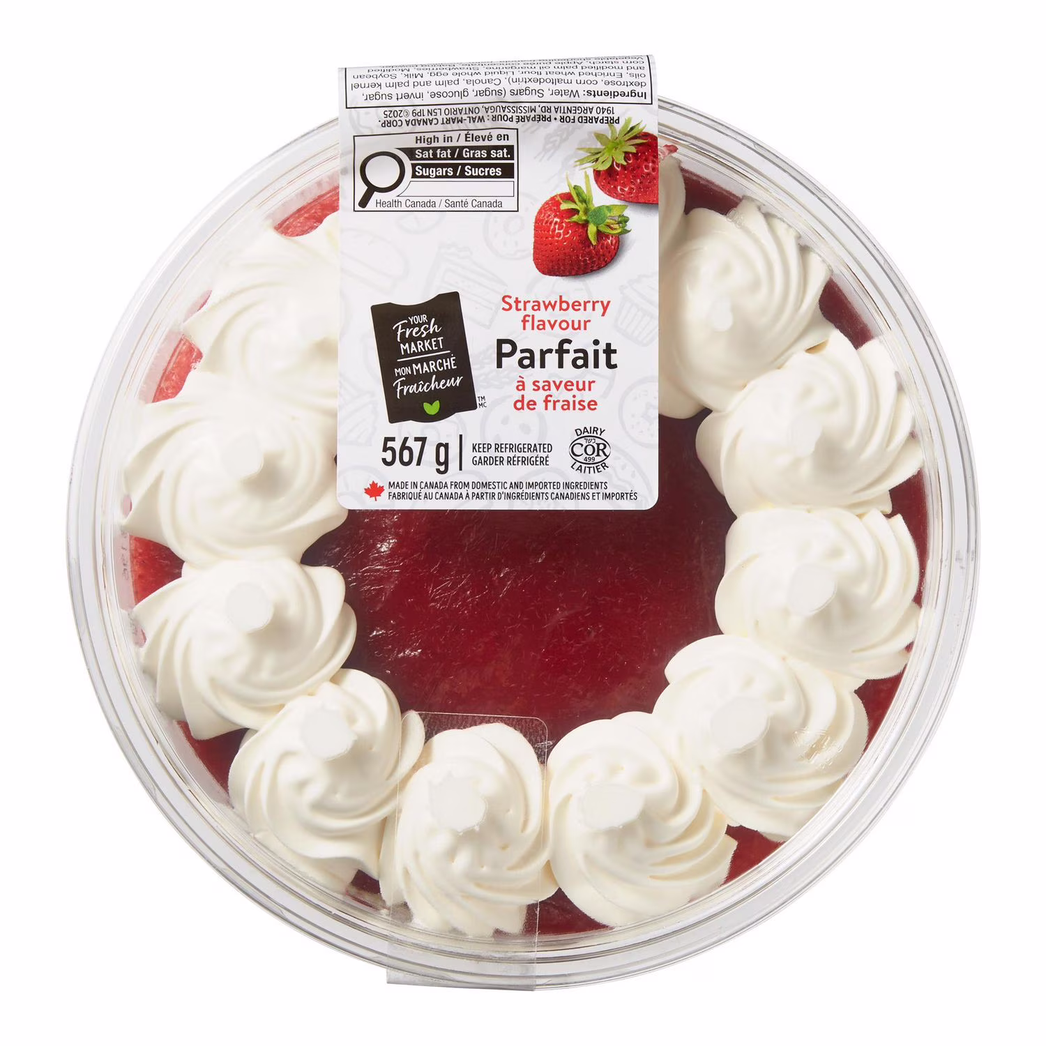 Parfait aux fraises mon marché fraîcheur