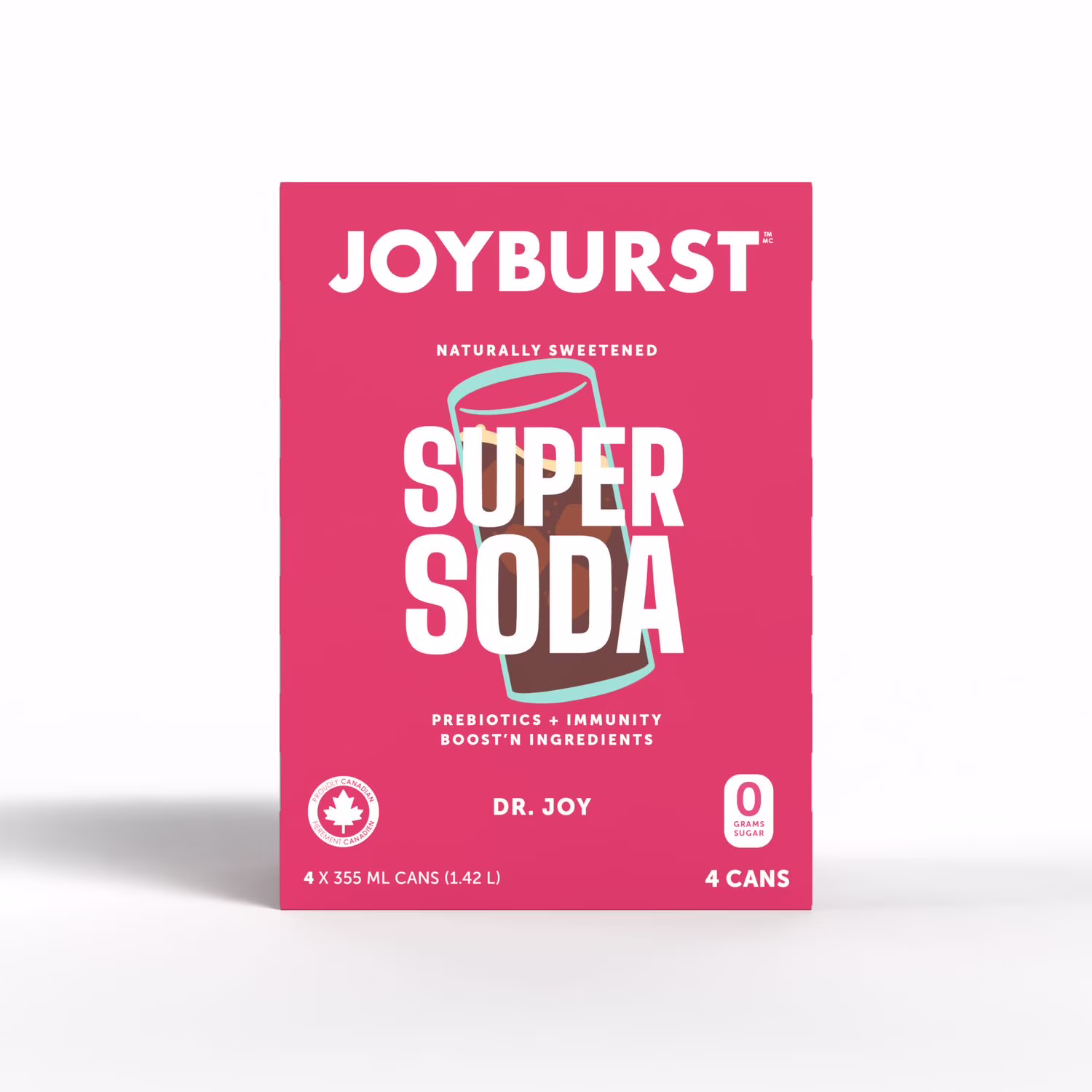 Joyburst dr. joy super soda. . paquet de 4 canettes