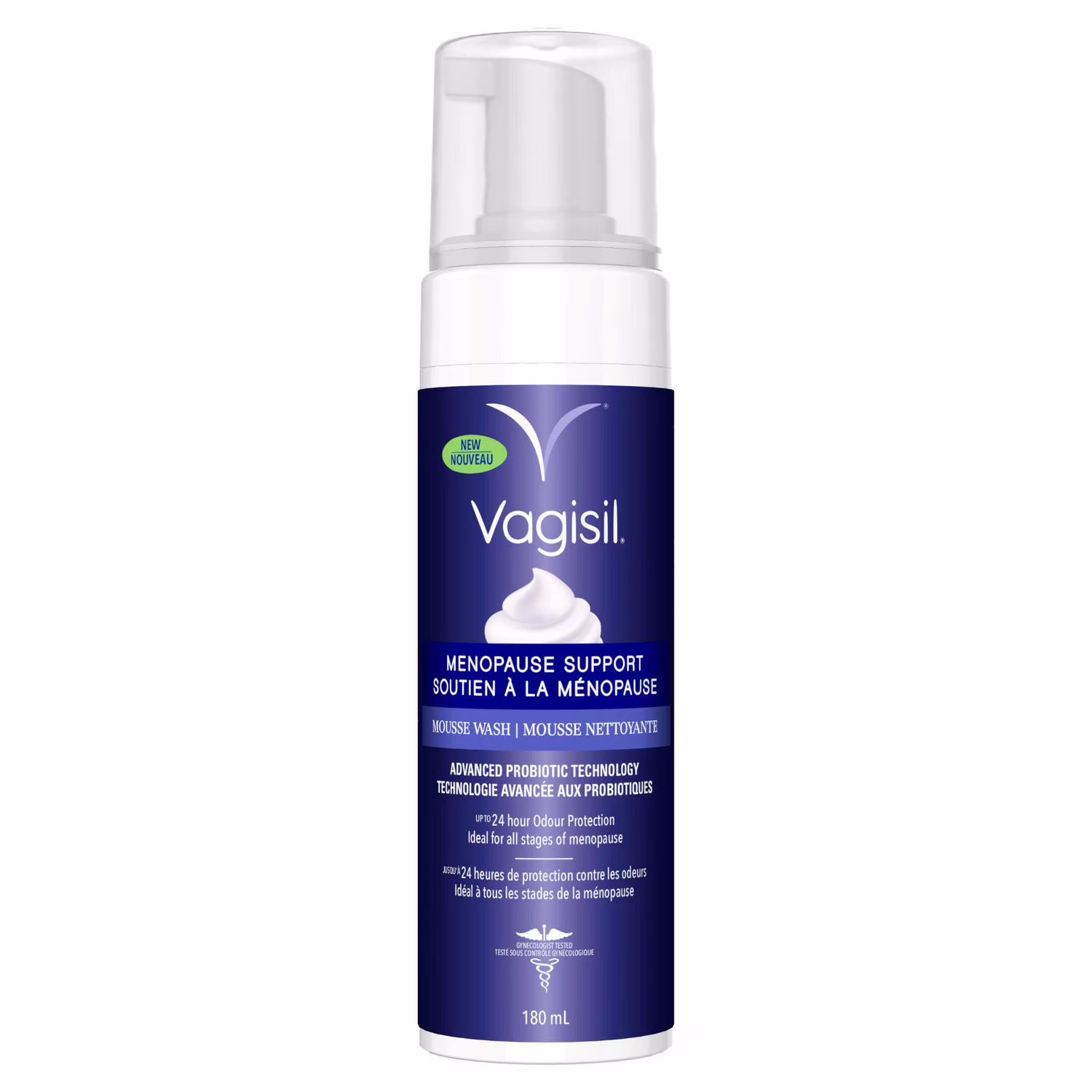 Vagisil soutien à la ménopause mousse nettoyante