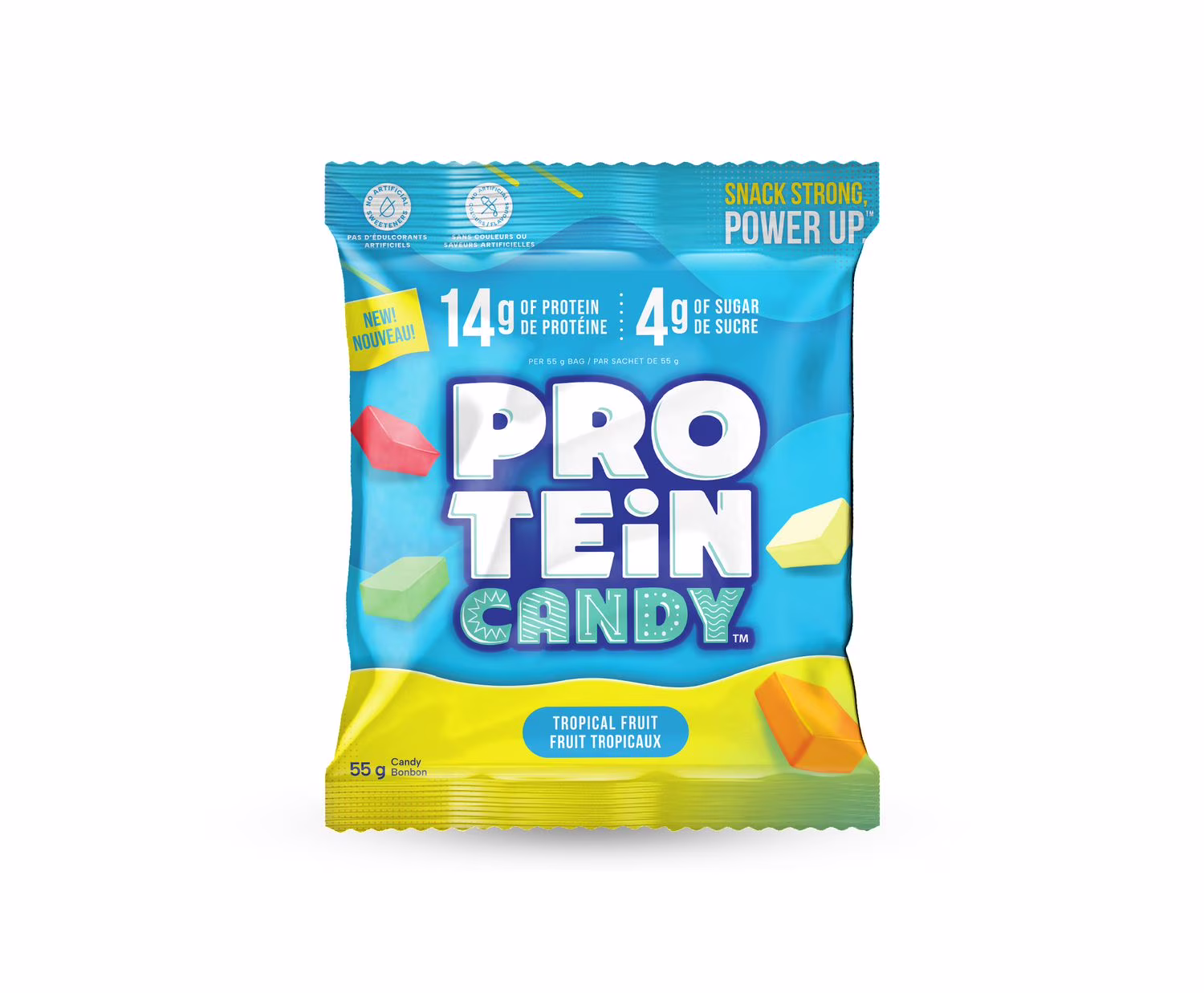 Protein candy bonbons moelleux aux fruits tropicaux