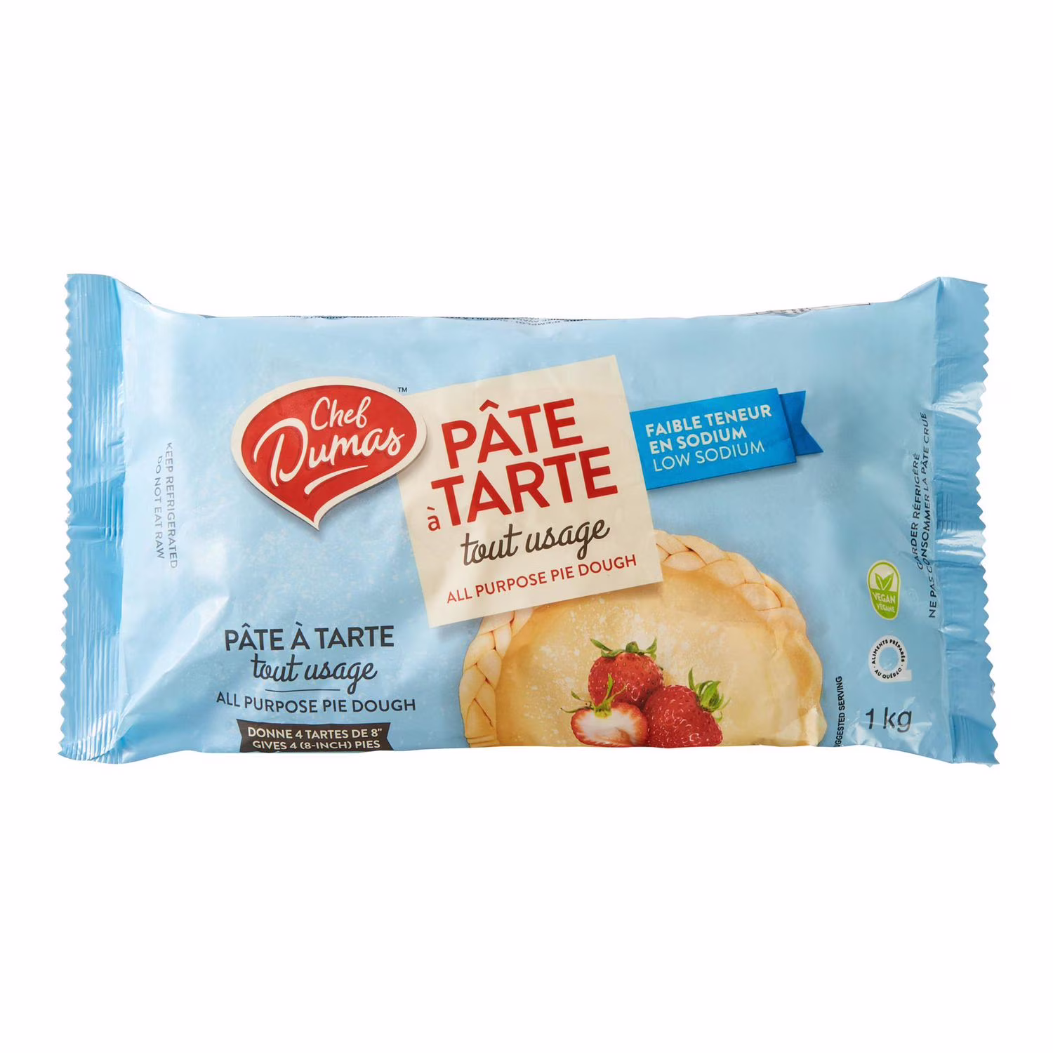 Pâte à tarte fraîche non hydrogénée