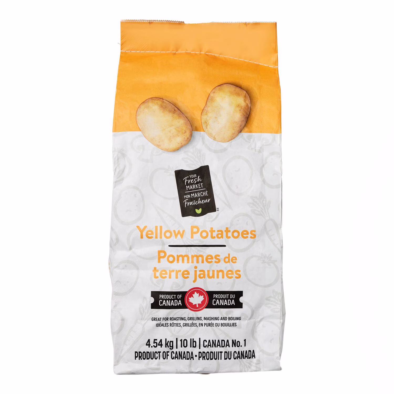 Pommes de terre jaunes mon marché fraîcheur 4.54 kg ()