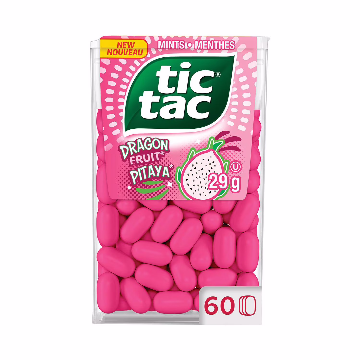 Mints, Dragon Fruit, Mint Candy, 60 Pills