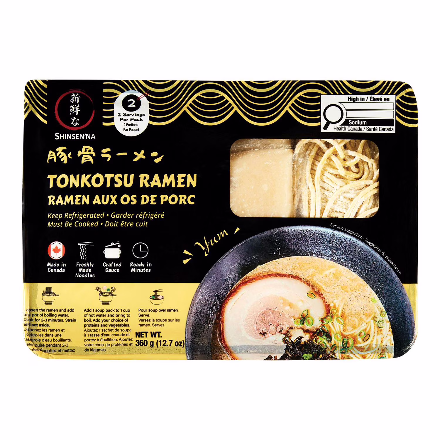 Ramen aux os de porc shinsenna