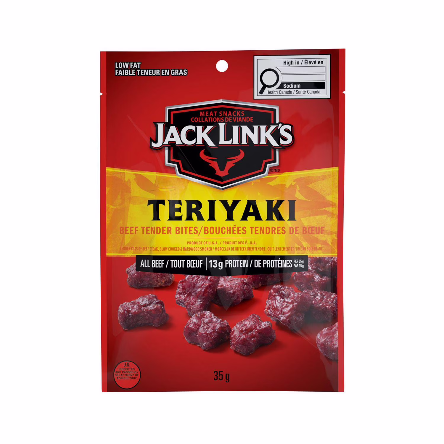 Jack link's bouchées tendres de bœuf teriyaki