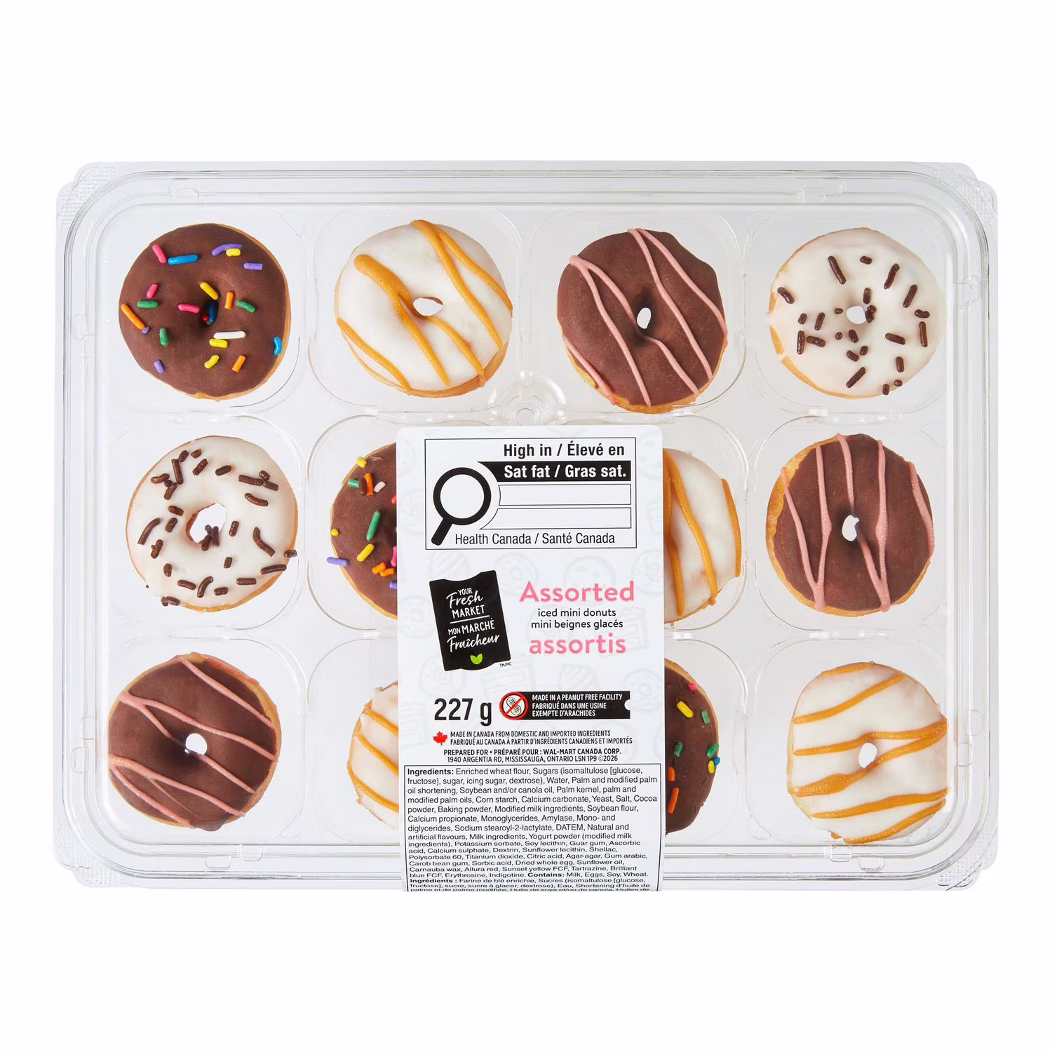 Mini beignes glacés assortis mon marché fraîcheur