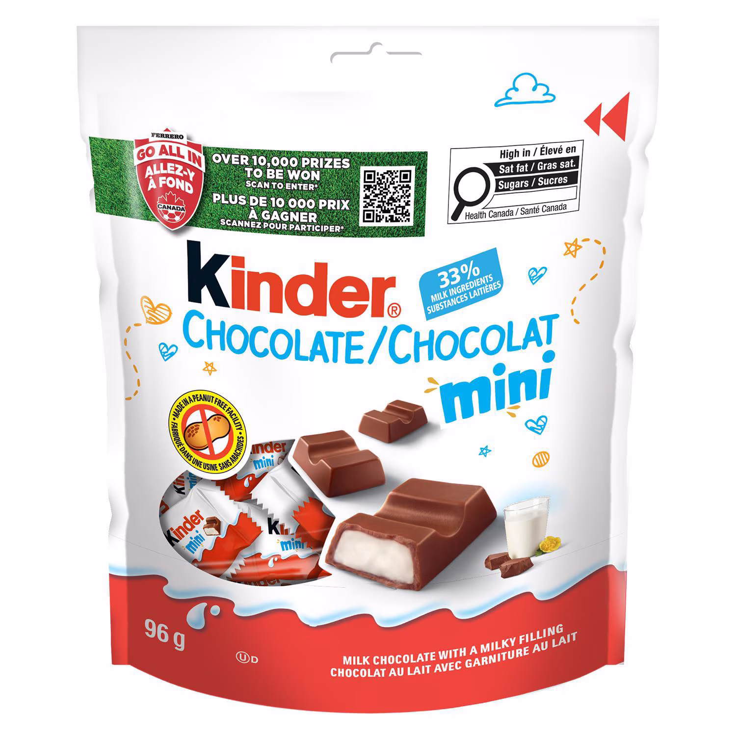 Mini Chocolat au lait avec garniture au lait