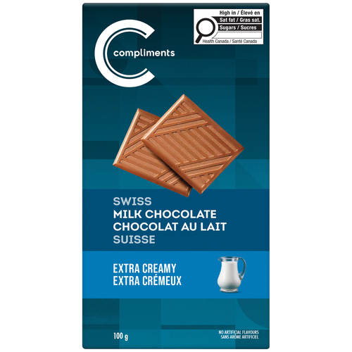 Compliments Chocolat au lait suisse extra crémeux 100 g