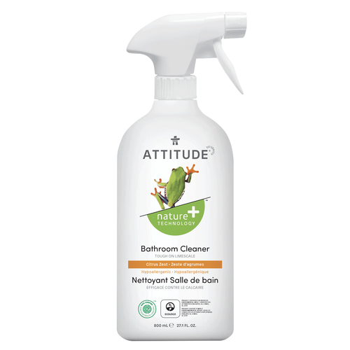 Nettoyant pour salle de bain en vaporisateur au parfum de zeste d'agrumes