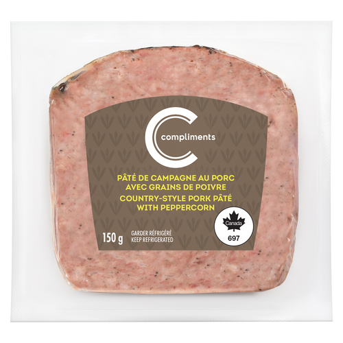 Compliments Pâté de campagne au porc avec grains de poivre 150 g