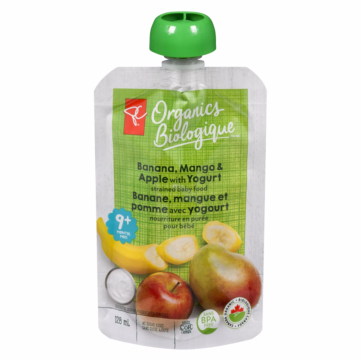 Yogourt Banane, Mangue Et Pomme
