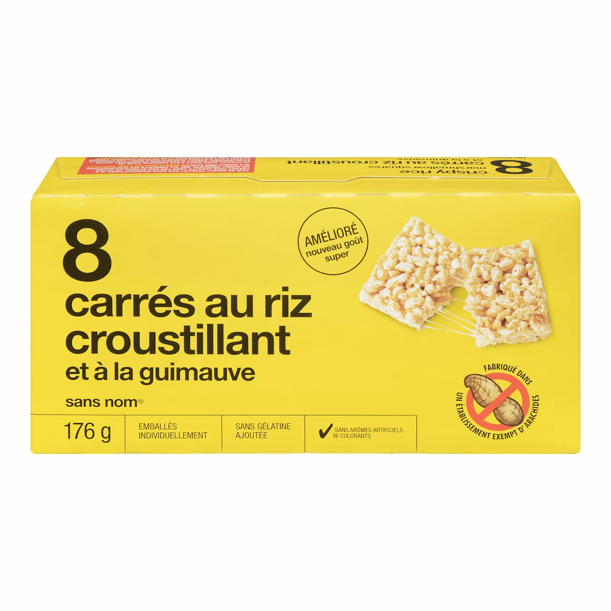 Carrés au riz croustillant et à la guimauve