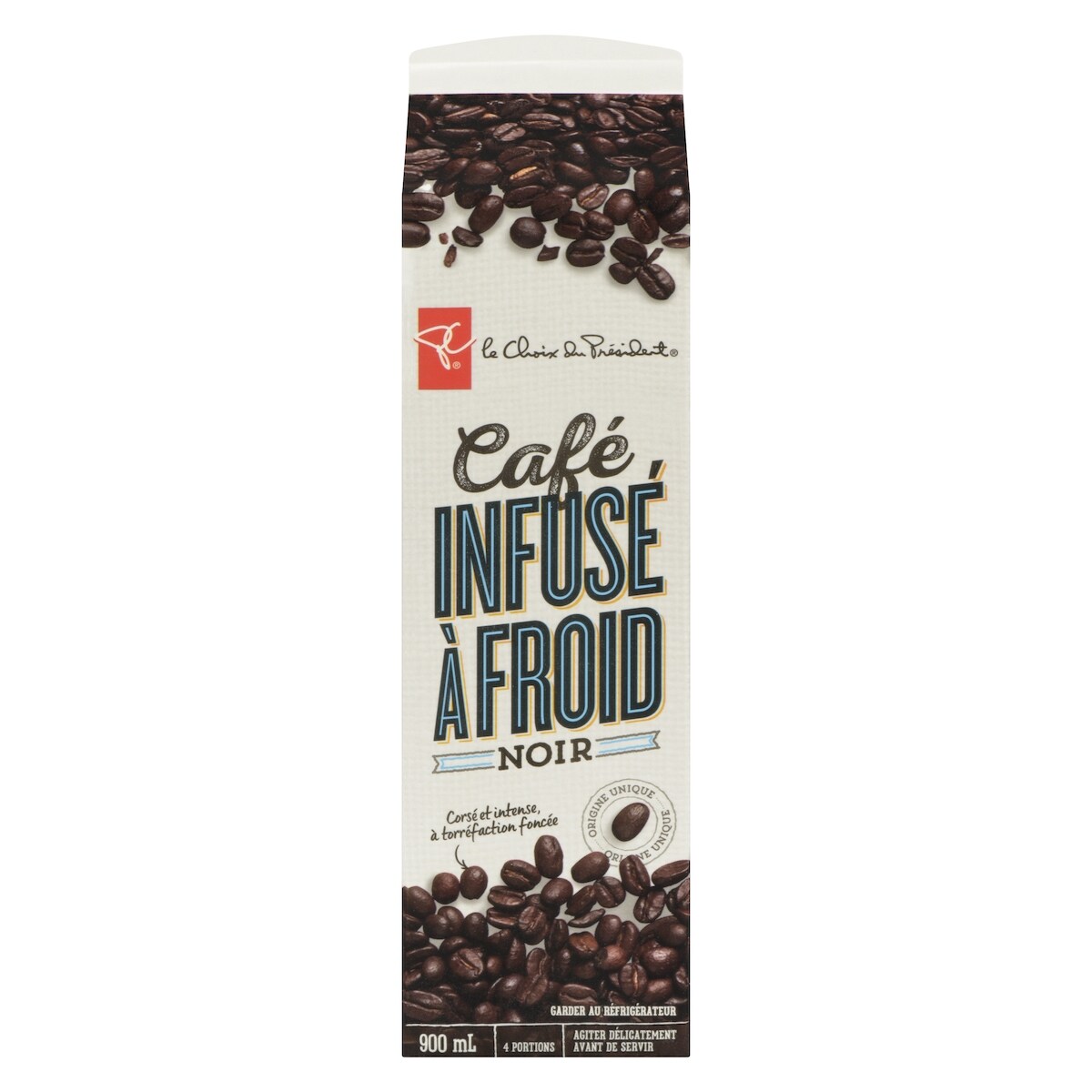Café noir à torréfaction foncée infusé à froid