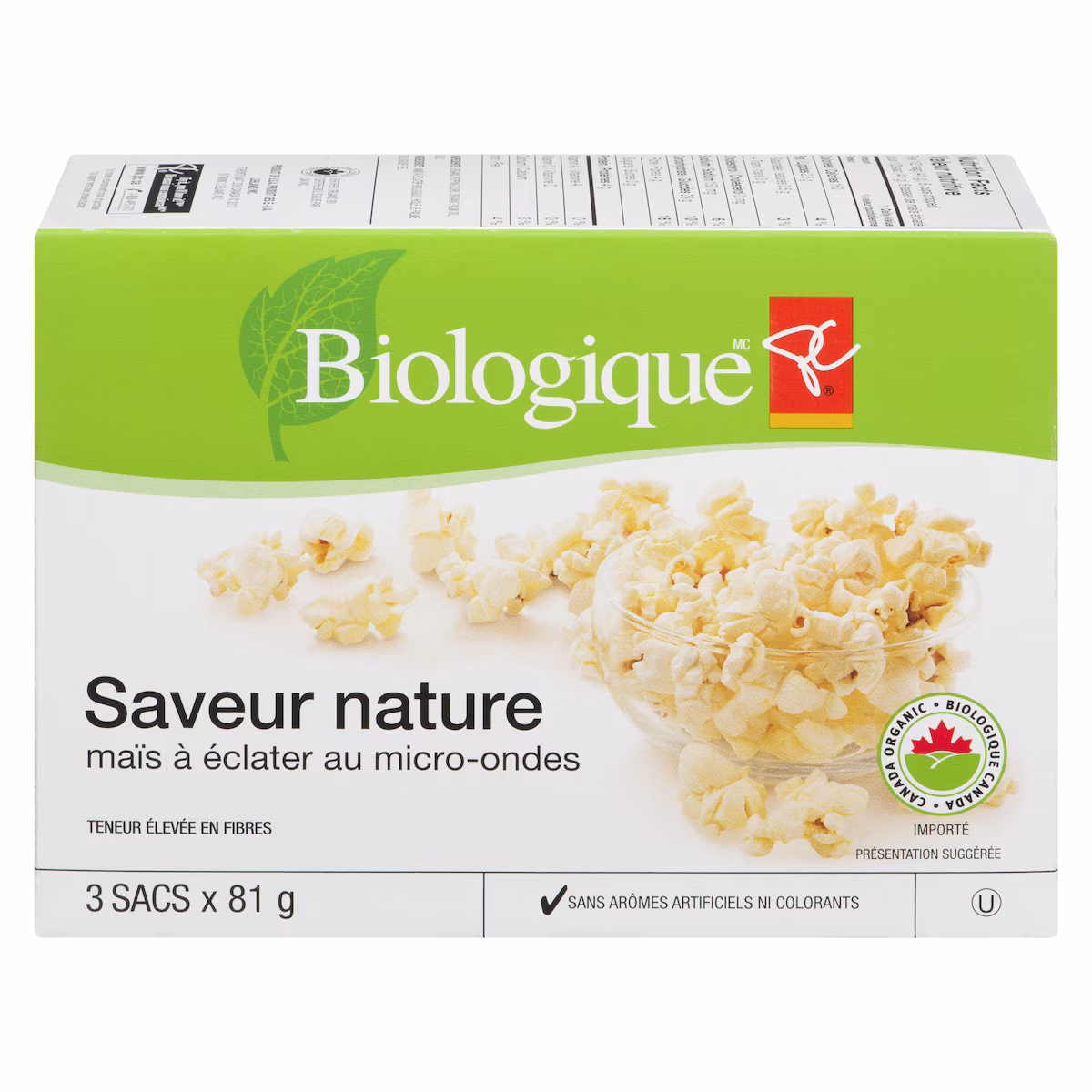 Maïs À Éclater Au Micro-Ondes Naturel