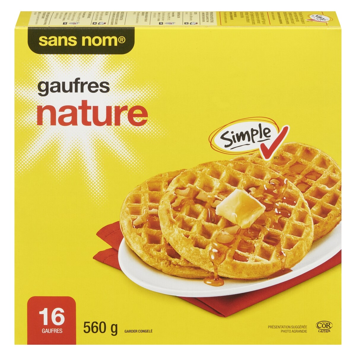 Gaufres, nature
