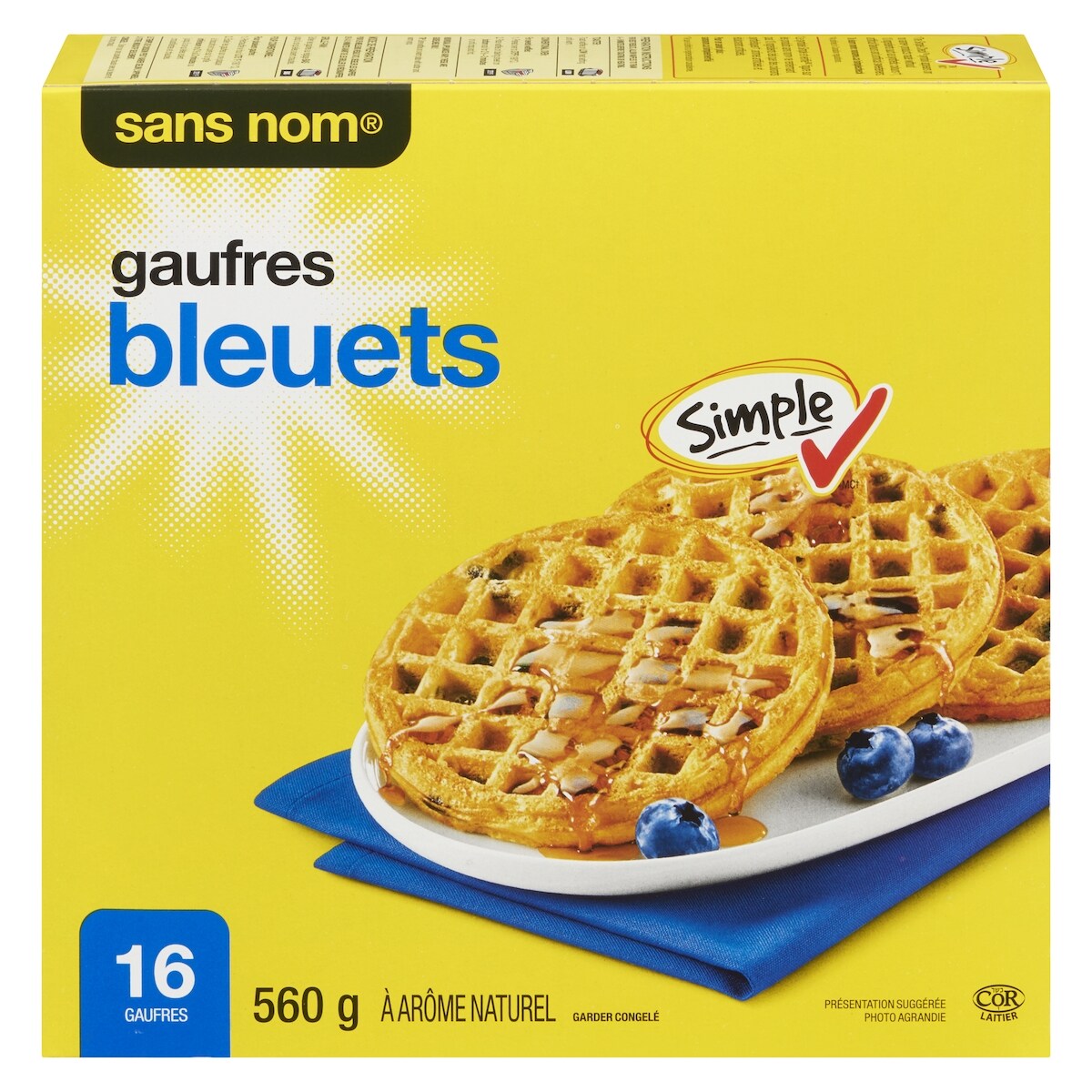 Gaufres, bleuets