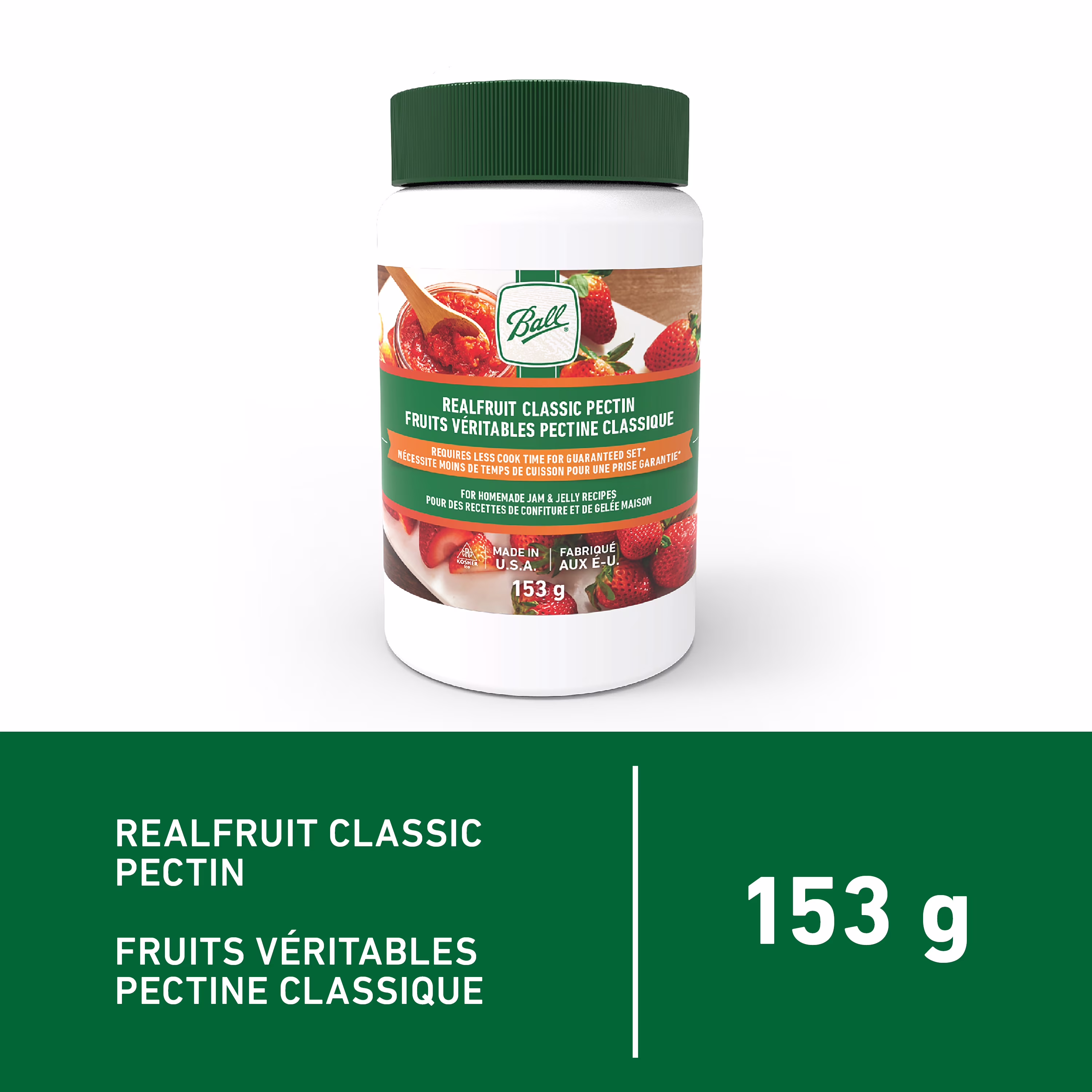 Pectine instantanée realfruit. 153& g sans bpa