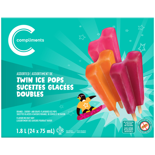 Compliments Sucettes glacées double 24 x 75 ml