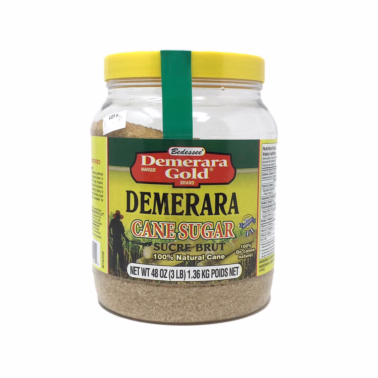 Demerara gold brand sucre de canne demerara