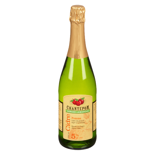 ChantePom - Verger Lamarche Cidre léger et pétillant 5% d'alcool 750 ml