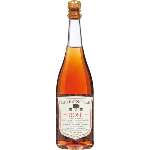 Cidre rosé aux fraises et aux framboises - 7% d‘alcool