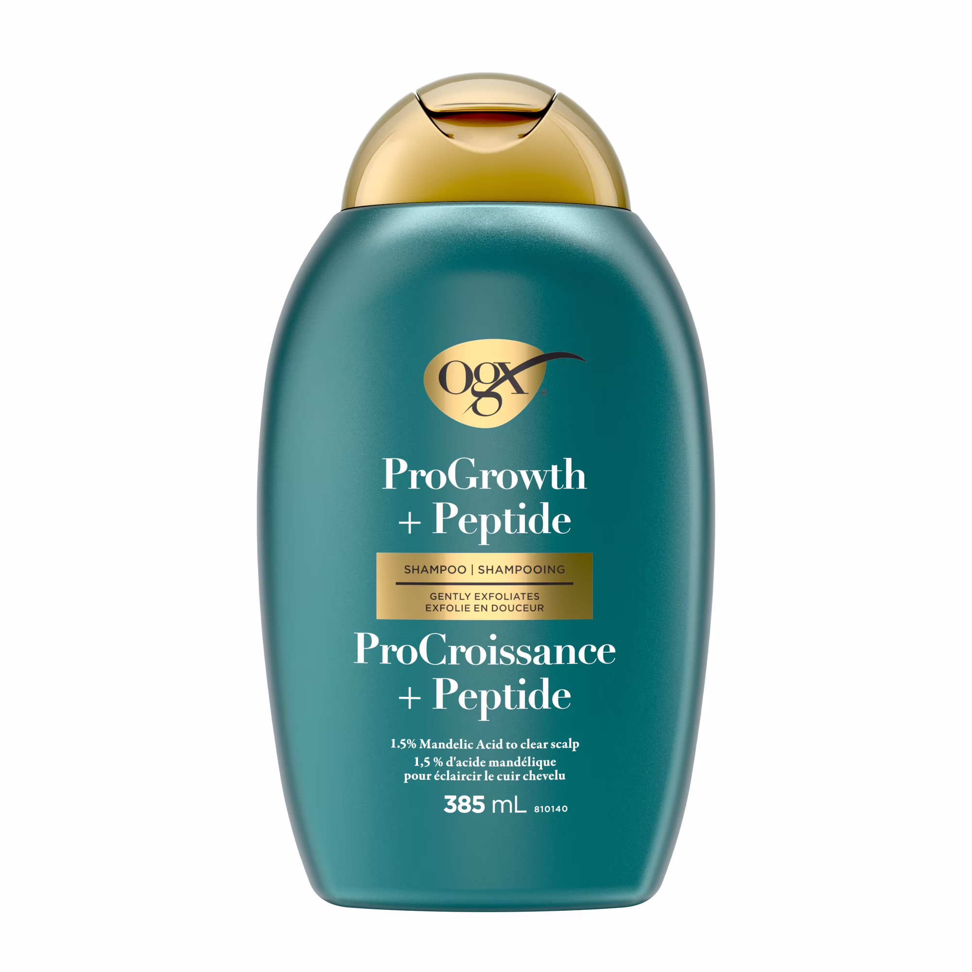 Shampooing ogx progrowth + peptide.