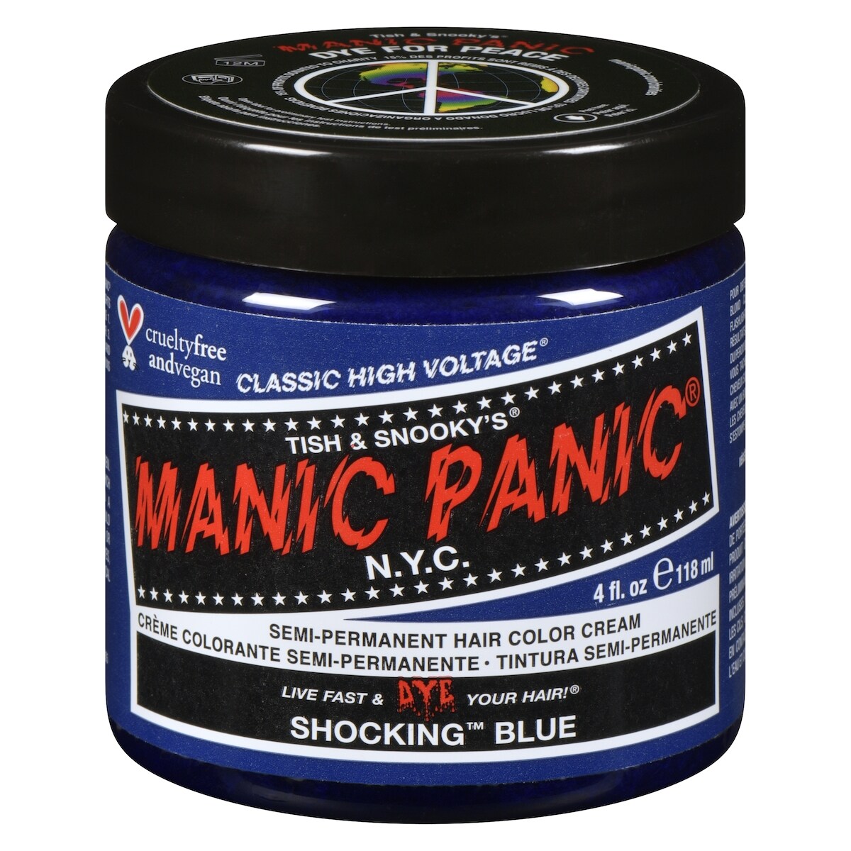Classic high voltage crème colorante semi-permanente shocking blue