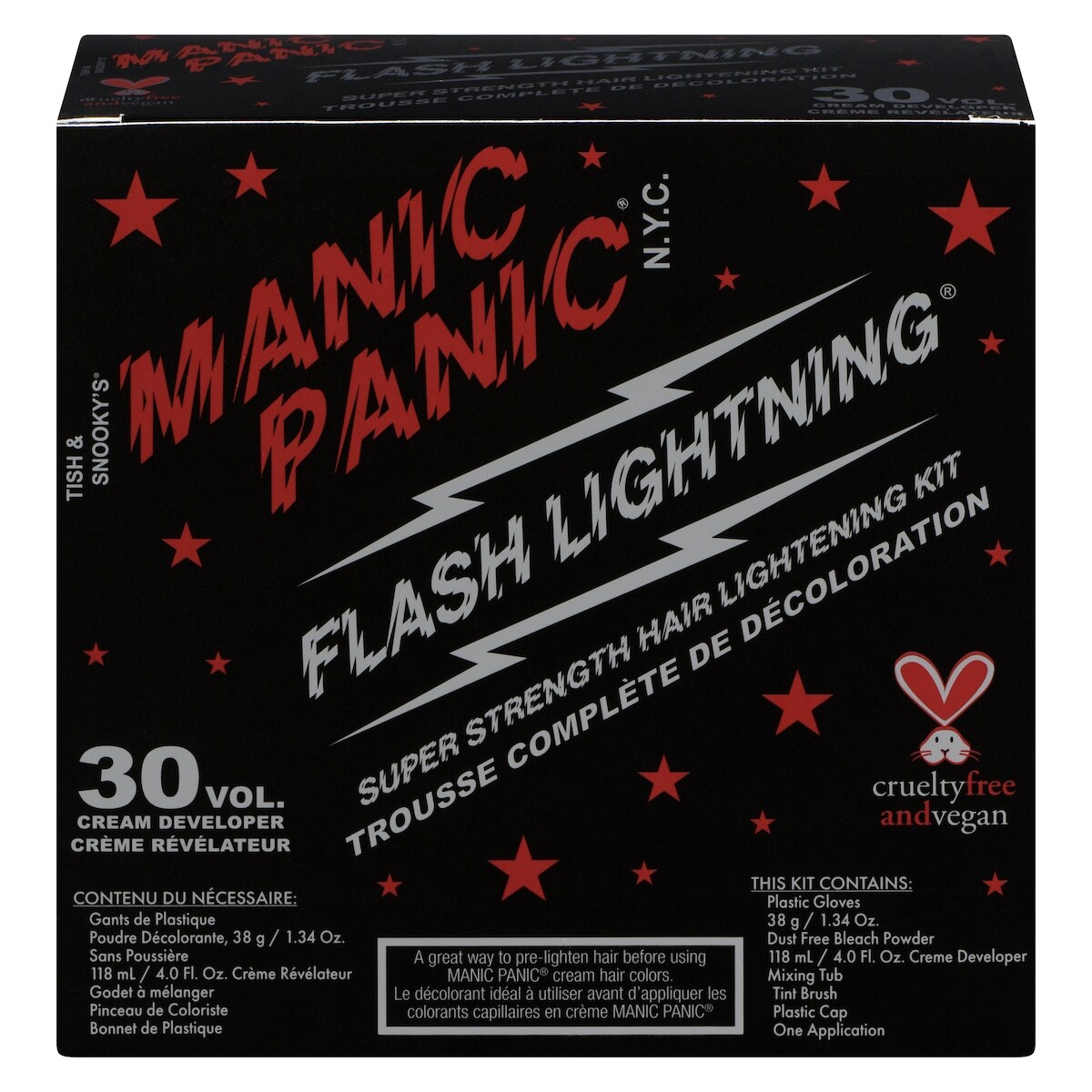 Manic Panic Flash lightning trousse complète de décoloration 30 vol. crème révélateur