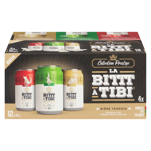 La Bittt à Tibi Biere à cannettes 12 x 355 ml