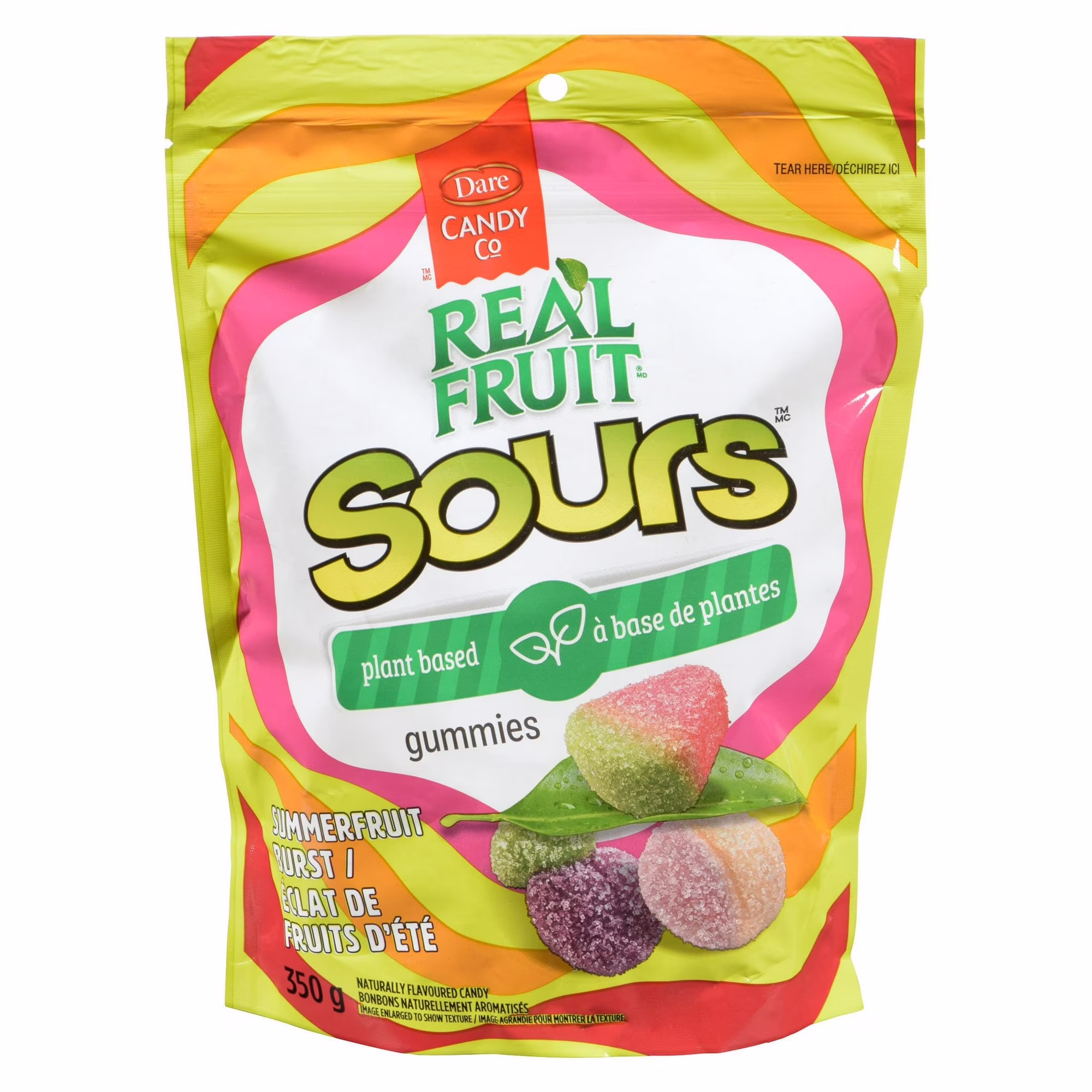 Realfruit sours summerfruit burst candy. dare real fruit