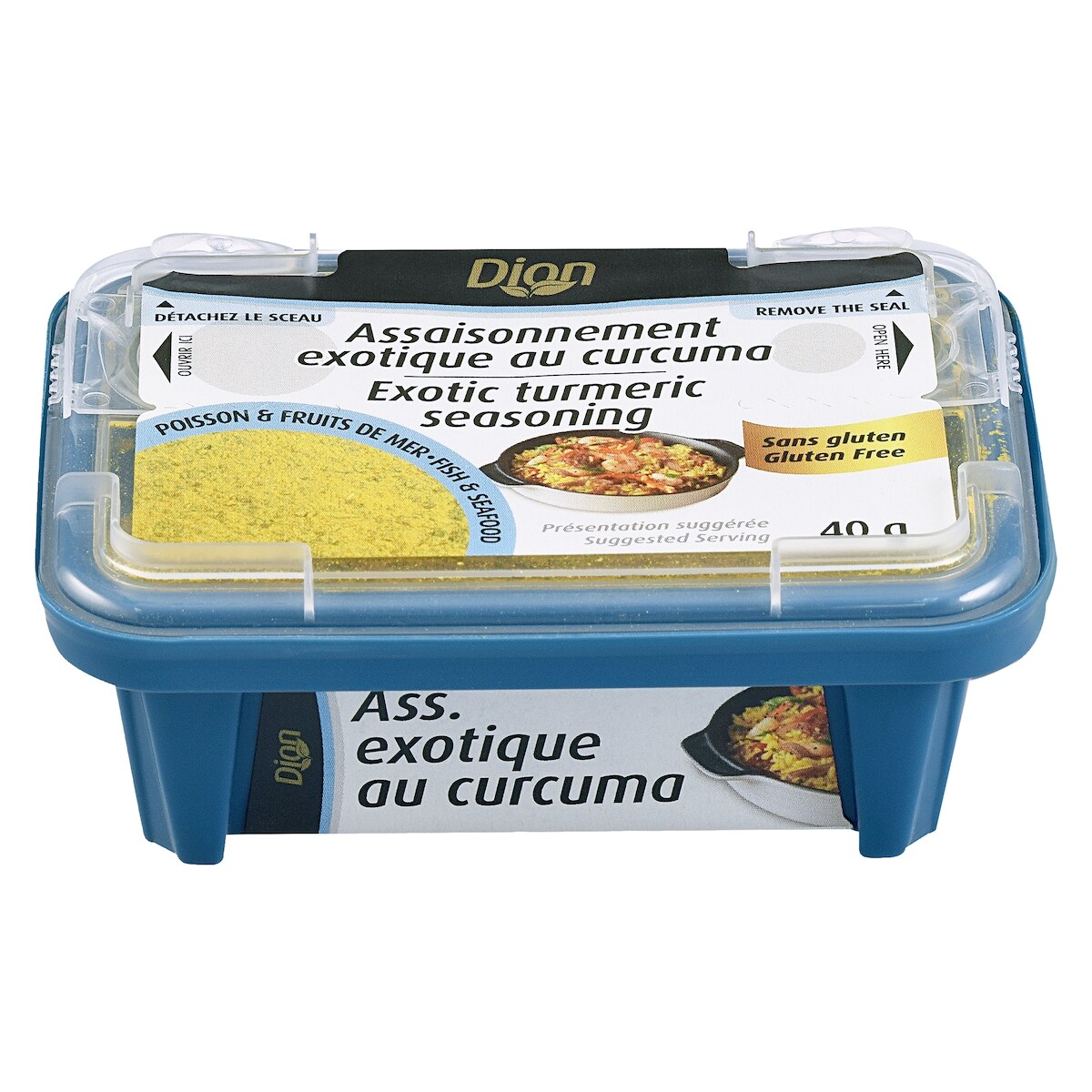 Poisson & fruits de mer assaisonnement exotique au curcuma