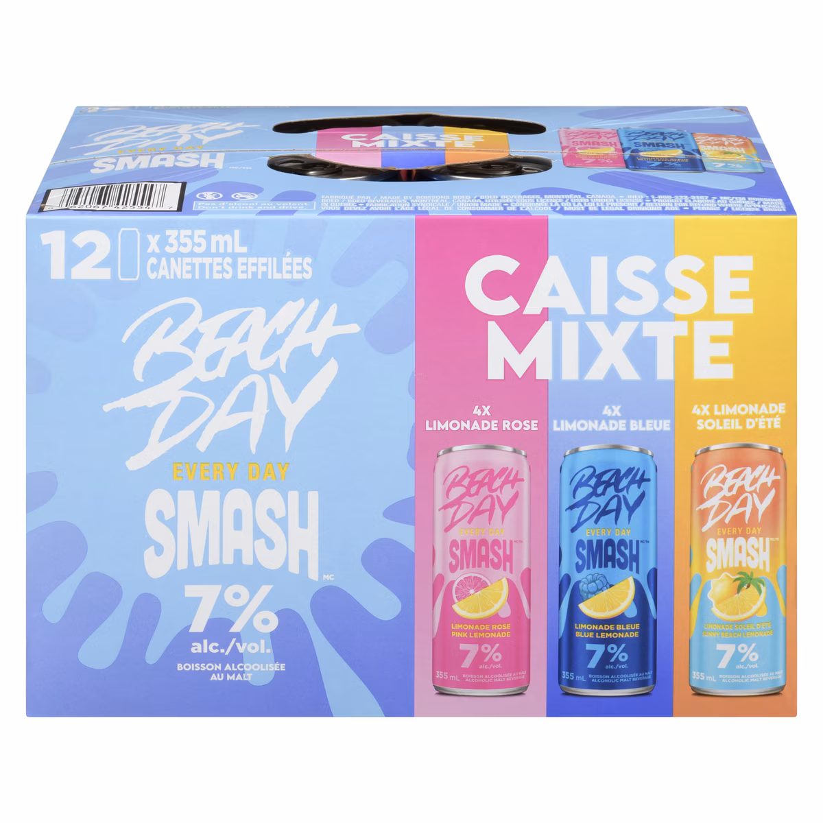 Smash boisson alcoolisée au malt caisse mixte (Pièce didentité requise au moment du ramassage)