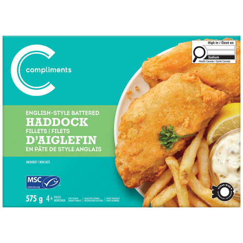 Compliments Filets d'aiglefin en pâte de type anglais 575 g