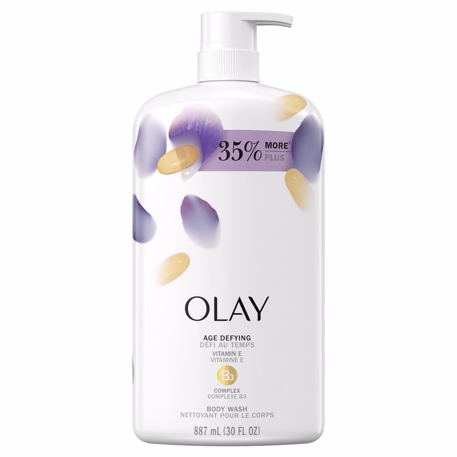 Olay nettoyant pour le corps défi au temps avec vitamine e