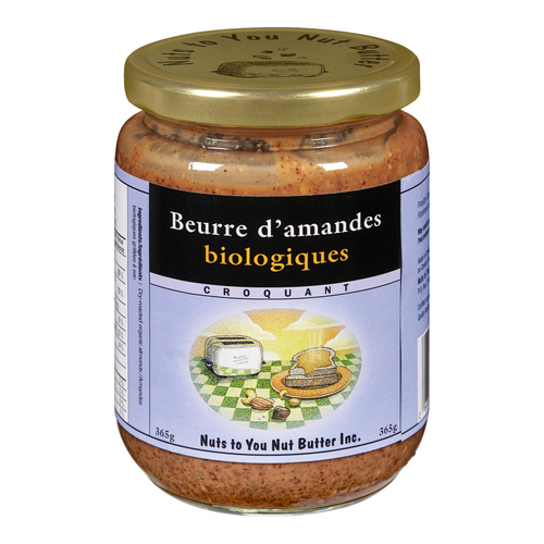 Nuts To You Beurre d'amande croquante biologique 365 g