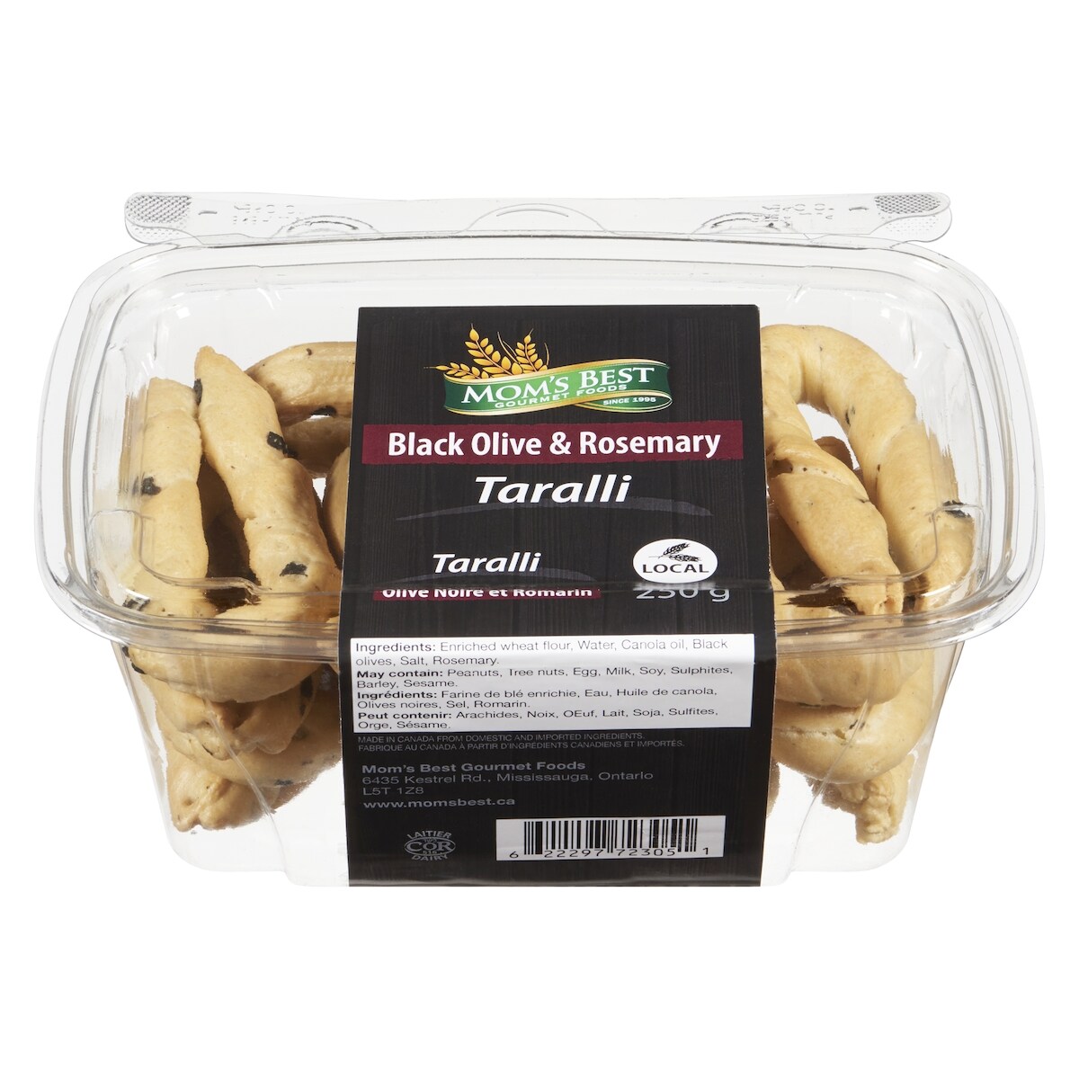 Taralli olive noire et romarin