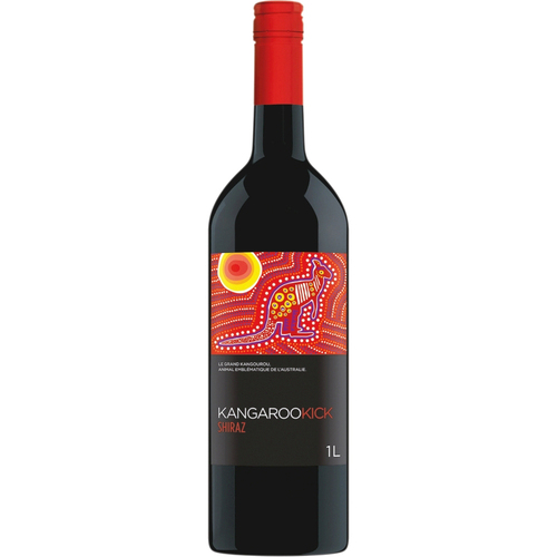 Kangaroo Kick Vin rouge Shiraz Australie aromatique et souple 1 L