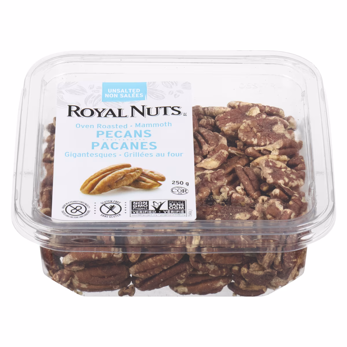 Pécanes Grillées à Sec non Salées
